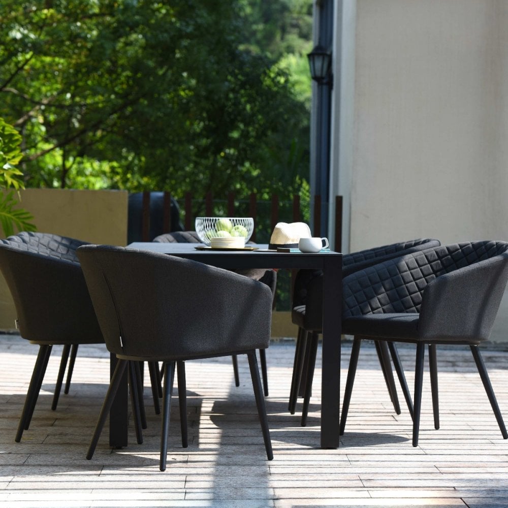 Ambition 8 Seat Rectangular Fire Pit Dining Set