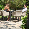Ambition 8 Seat Rectangular Fire Pit Dining Set