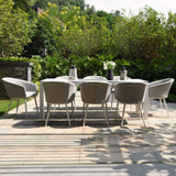Ambition 8 Seat Rectangular Fire Pit Dining Set