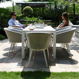 Ambition 8 Seat Rectangular Fire Pit Dining Set