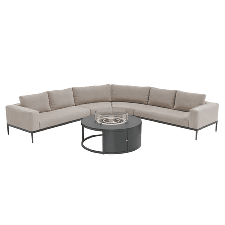 Eve Grande Corner Sofa Group with Round Fire Pit