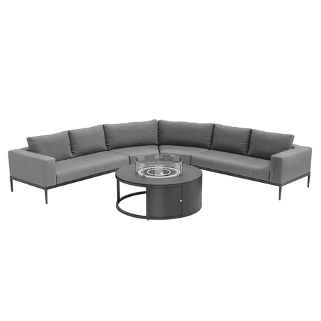 Eve Grande Corner Sofa Group with Round Fire Pit