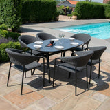 Pebble 6 Seat Oval Dining Set