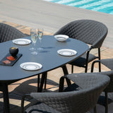 Pebble 6 Seat Oval Dining Set