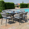 Pebble 6 Seat Oval Dining Set