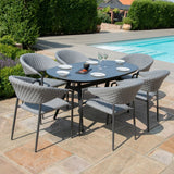 Pebble 6 Seat Oval Dining Set