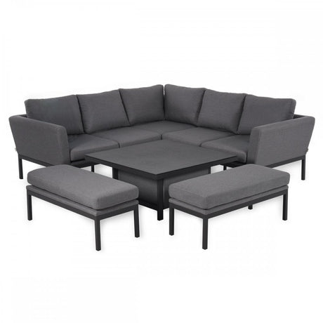 Pulse Square Corner Dining Set with Rising Table