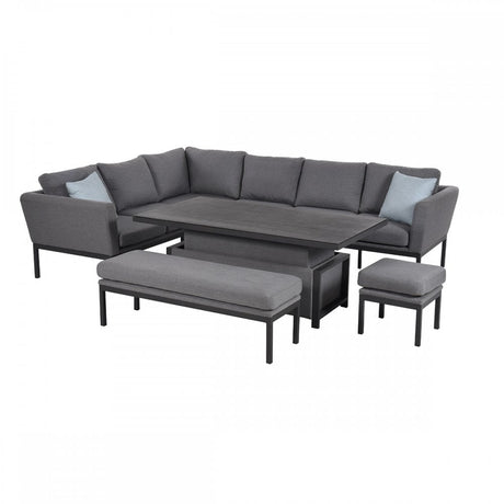 Pulse Rectangular Corner Dining Set with Rising Table