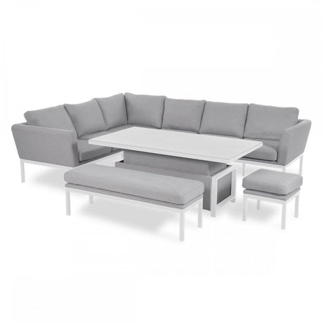 Pulse Rectangular Corner Dining Set with Rising Table