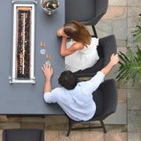 Regal 8 Seat Rectangular Fire Pit Bar Set