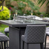 Regal 8 Seat Rectangular Fire Pit Bar Set