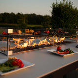 Regal 8 Seat Rectangular Fire Pit Bar Set