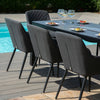 Zest 8 Seat Rectangular Fire Pit Dining Set