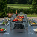 Zest 8 Seat Rectangular Fire Pit Dining Set