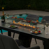 Zest 8 Seat Rectangular Fire Pit Dining Set