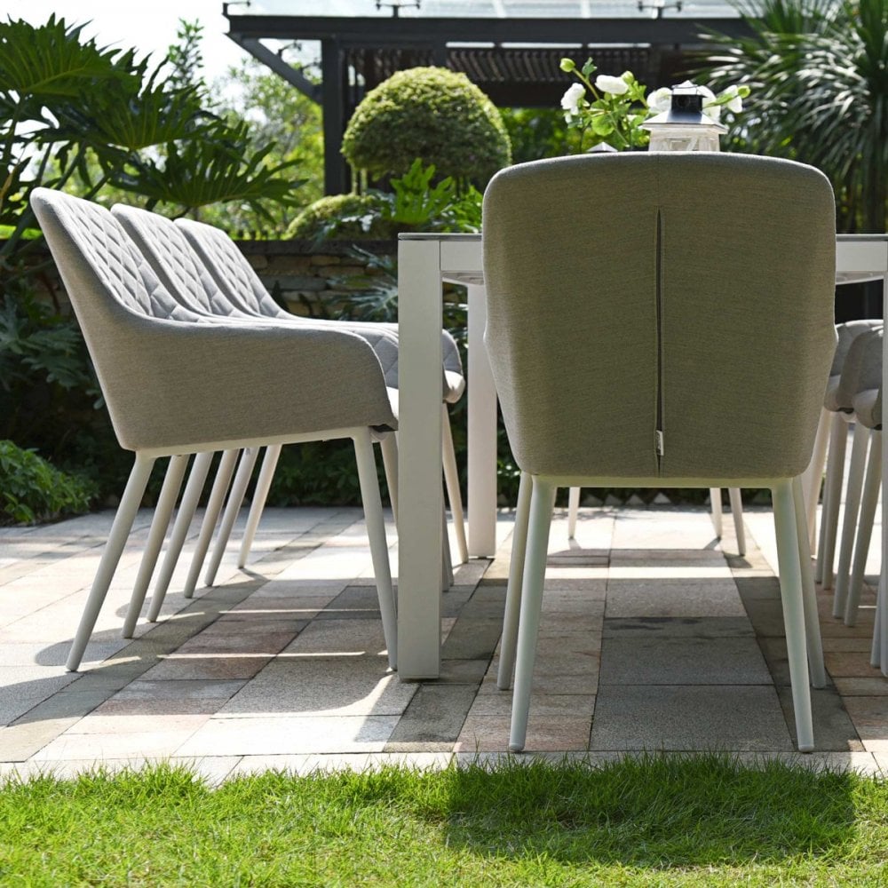 Zest 8 Seat Rectangular Fire Pit Dining Set