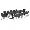 Zest 12 Seat Rectangular Fire Pit Dining Set