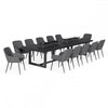 Zest 12 Seat Rectangular Fire Pit Dining Set