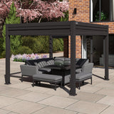 Como Pergola Aluminium Square 30x30 with 4 Drop Sides