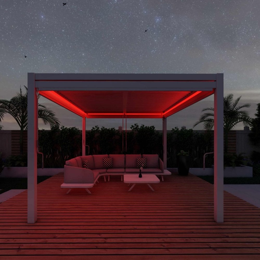Como Pergola Aluminium Rectangular 30x40 with 4 Drop Sides