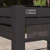 Como Pergola Aluminium Square 40x40 with 4 Drop Sides