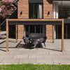 Como Pergola Aluminium Square 40x40 with 4 Drop Sides