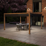 Como Pergola Aluminium Square 40x40 with 4 Drop Sides