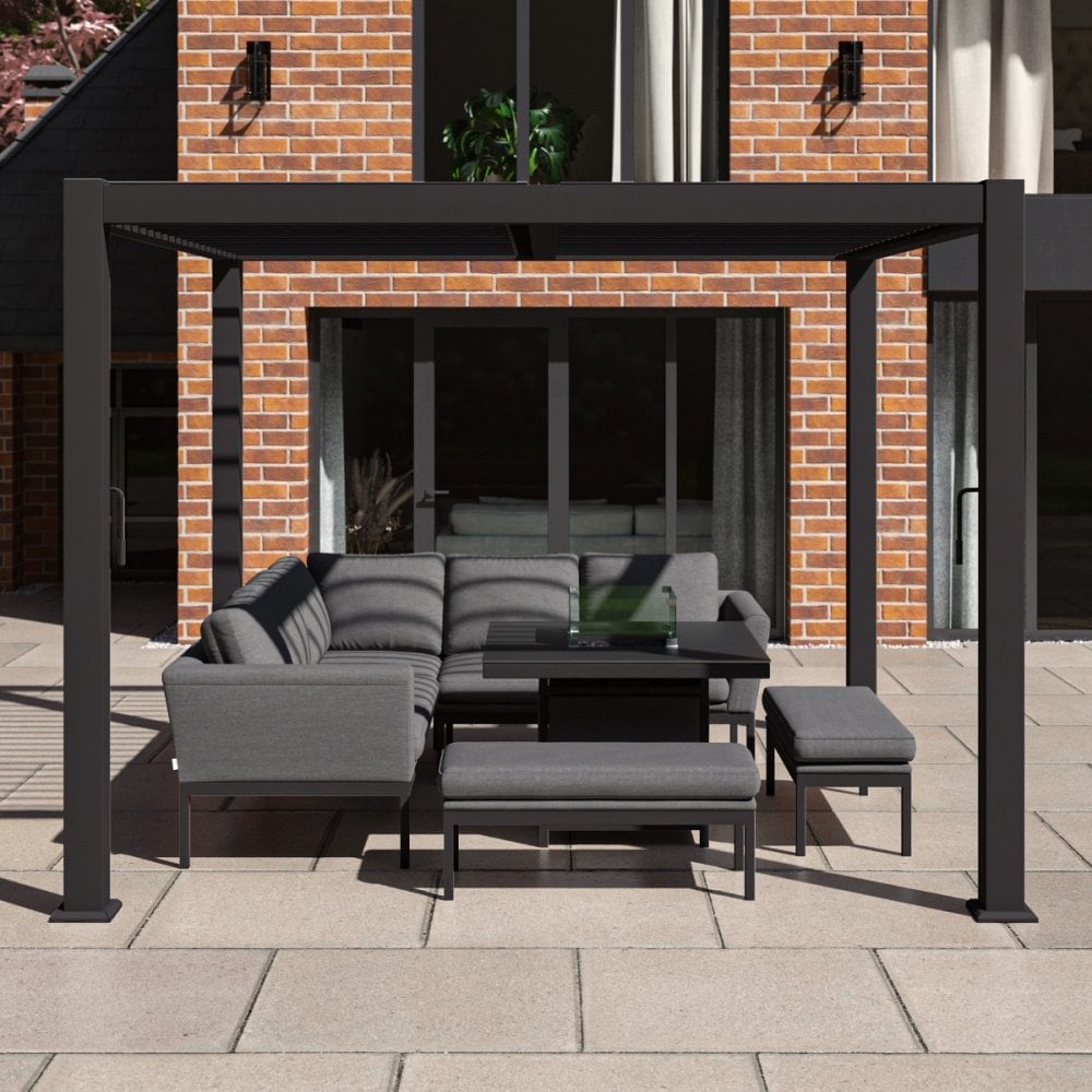 Como Pergola Aluminium Square 30x30 Frame Only