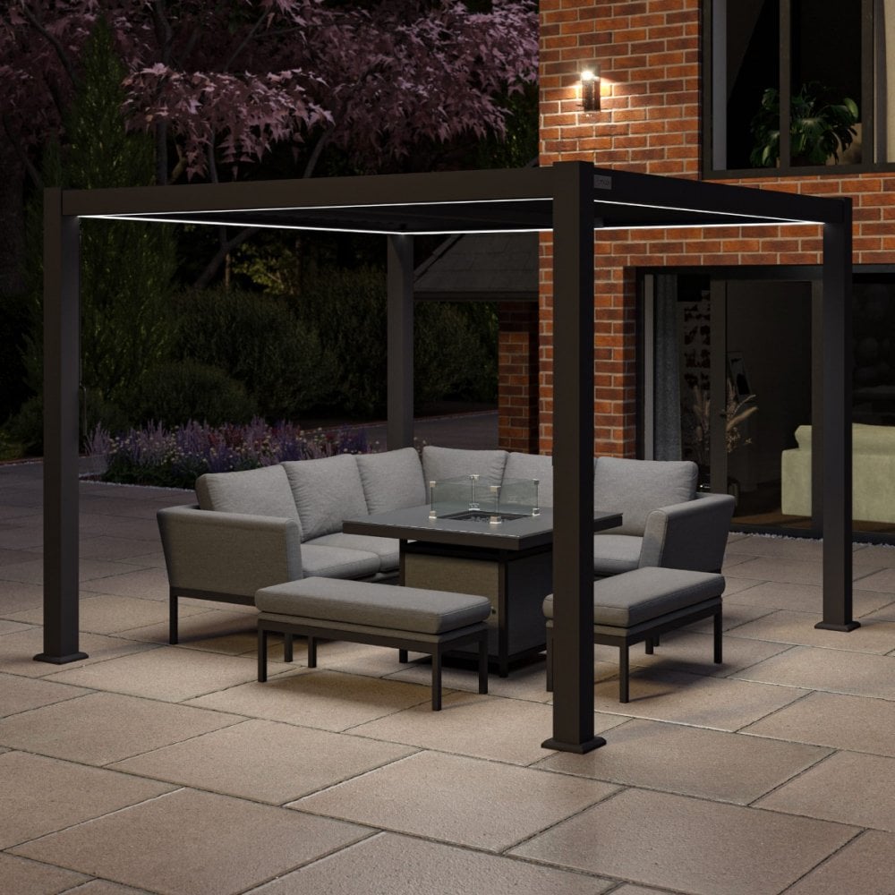 Como Pergola Aluminium Square 30x30 Frame Only