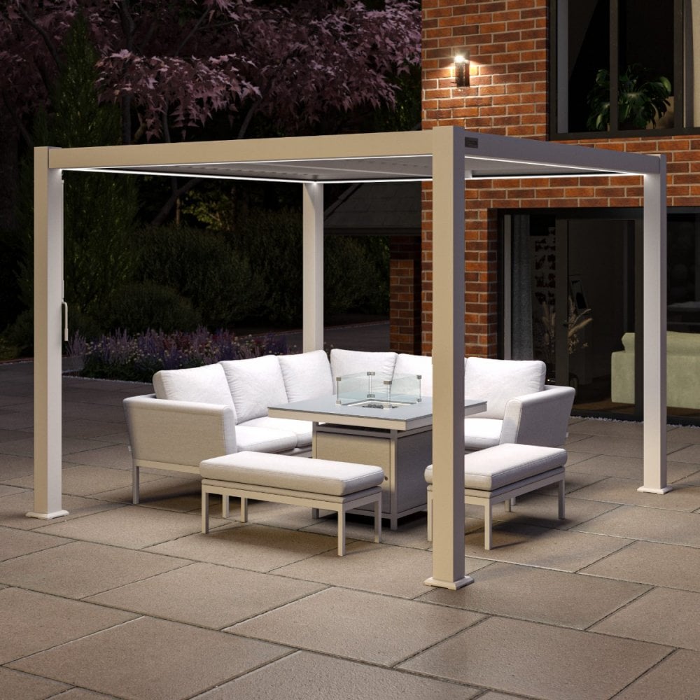 Como Pergola Aluminium Square 30x30 Frame Only