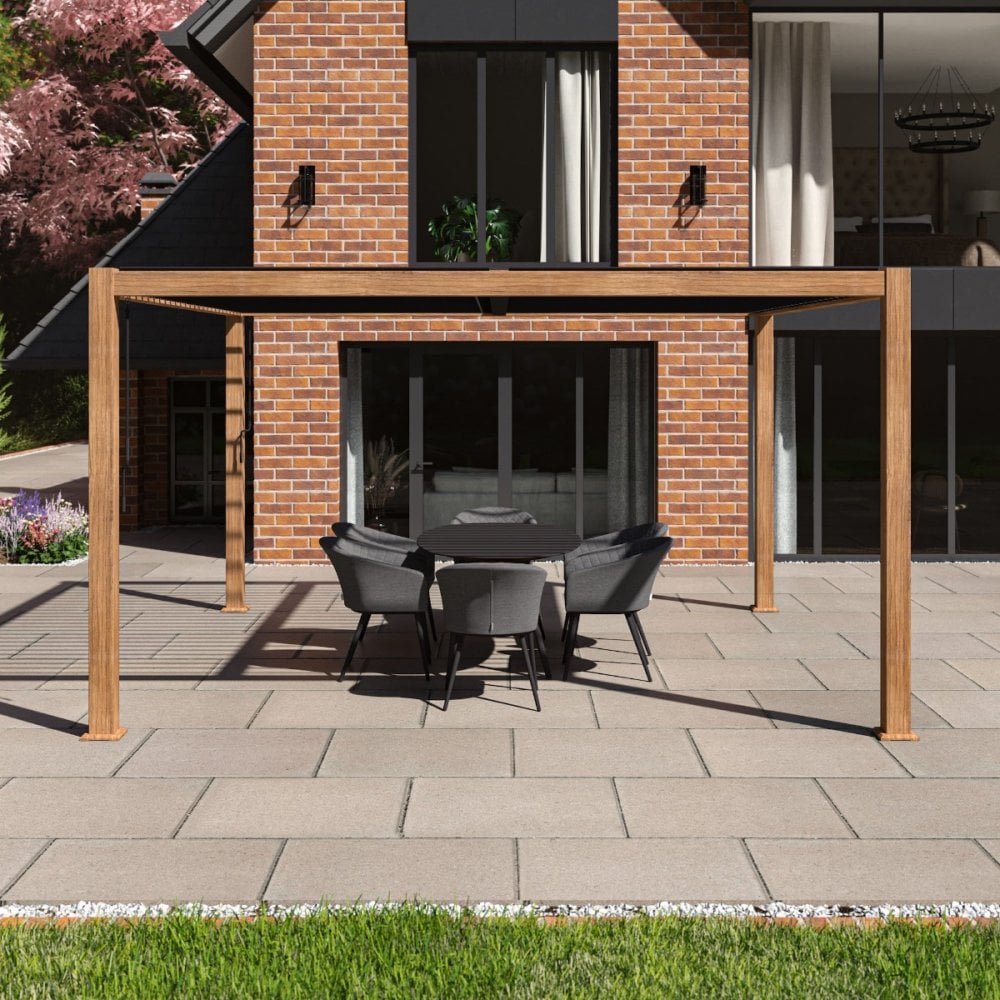 Como Pergola Aluminium Square 40x40 Frame Only