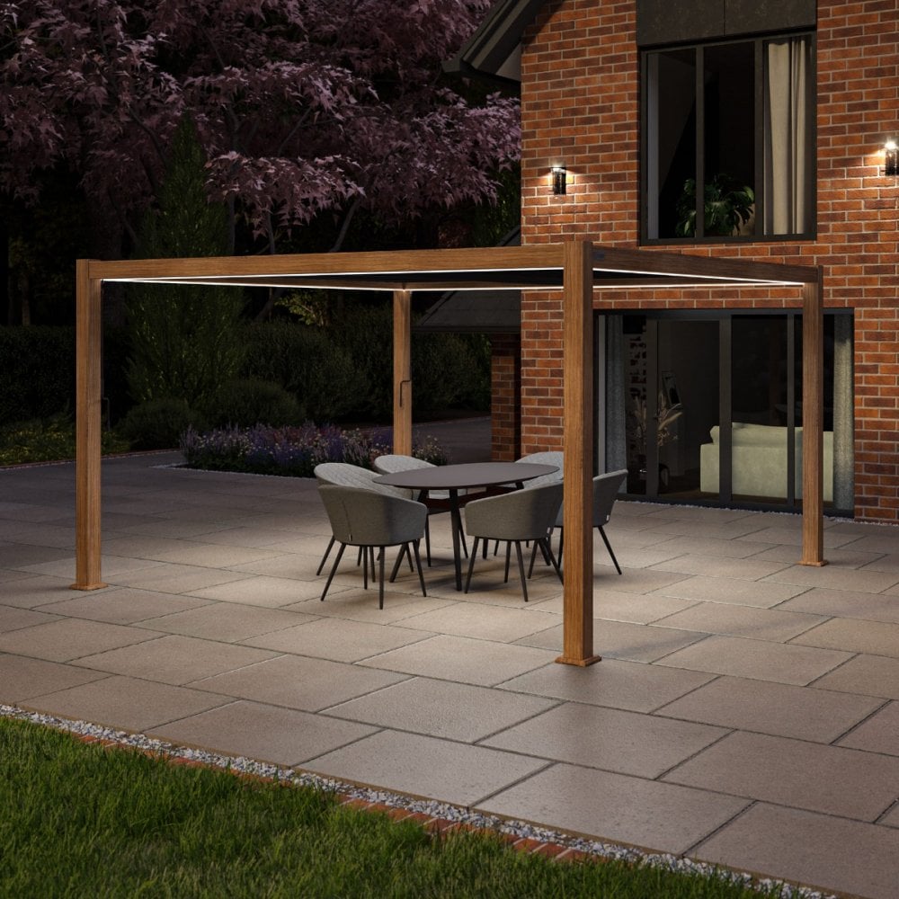 Como Pergola Aluminium Square 40x40 Frame Only