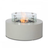 90D Round Gas Fire Pit(includes glass surround, and fire stones)