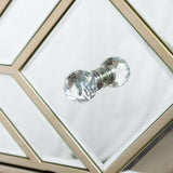Becca 2 Drawer Mirror Cabinet Champagne