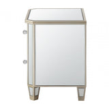 Becca 2 Drawer Mirror Cabinet Champagne