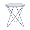 Atom Chrome &amp; Mirror End Table