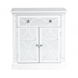 Torino 1 Drawer 2 Door Cabinet White Mirror Top