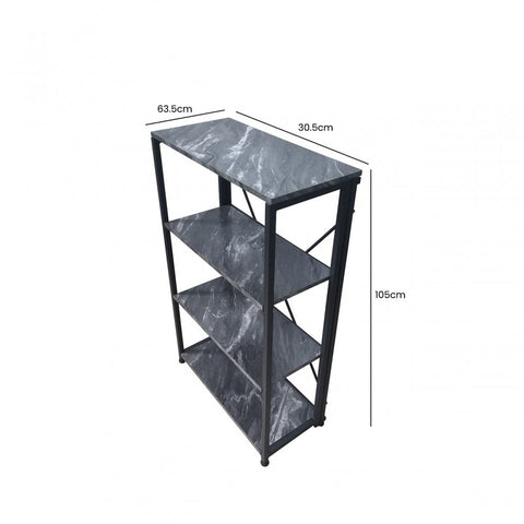 Alora 105cm 4-Tier Black Display Unit 37