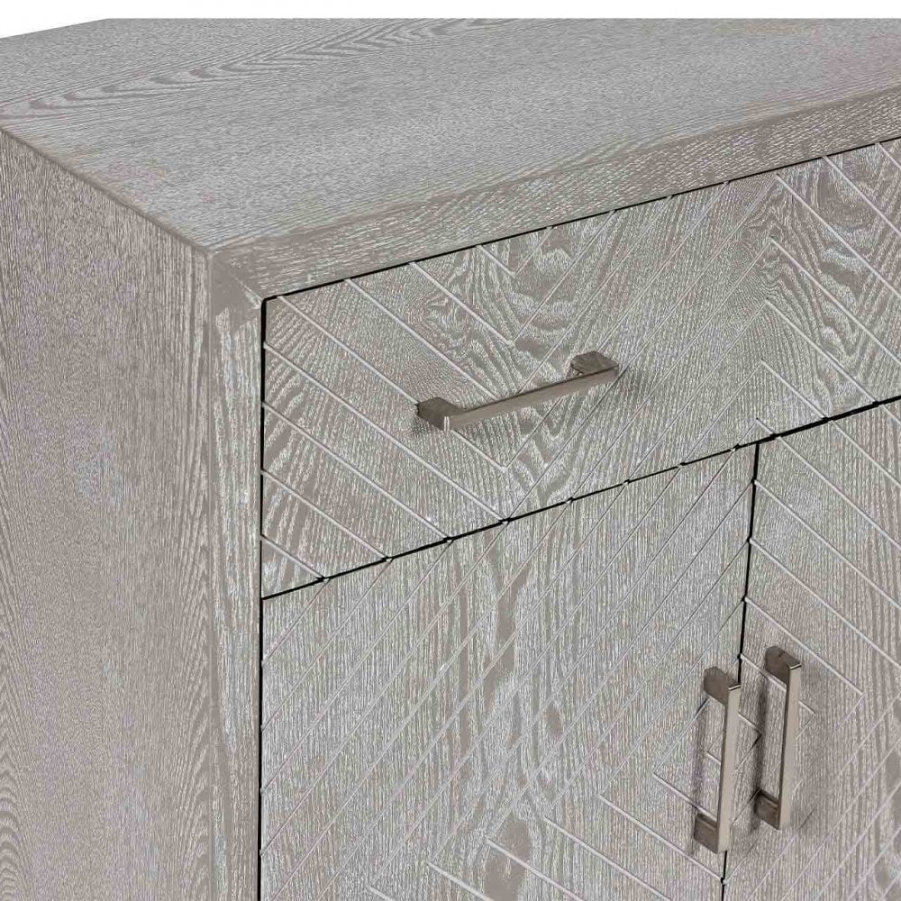Venus 1 Drawer 2 Door Cabinet Grey Elm - KD Legs