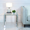 Nest Of 2 Harry End Tables Stainless Steel Glass Top