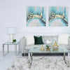 Nest Of 2 Harry End Tables Stainless Steel Glass Top