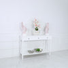 Delta Large 3 Drawer Console Table White - Ball Handle