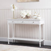 Delta Large 3 Drawer Console Table White - Ball Handle