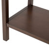 Lindon 1 Drawer End Table Walnut Brown - KD with Gold Handles