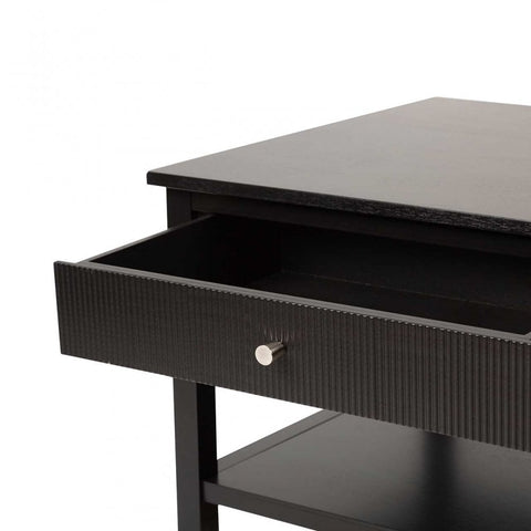 Lindon 2 Drawer Coffee Table Black - KD includes 2 sets of Handle in Nickel and Gold