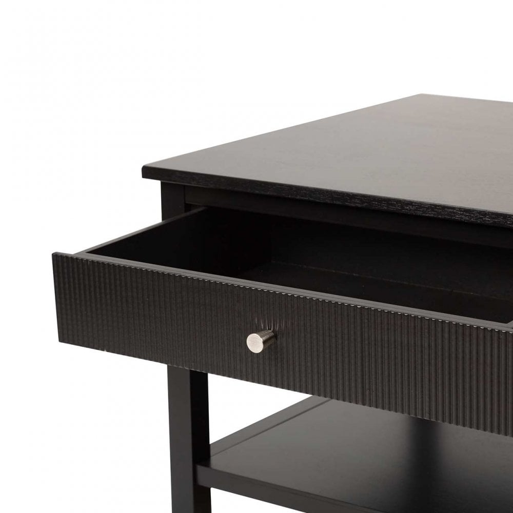 Lindon 2 Drawer Coffee Table Black - KD includes 2 sets of Handle in Nickel and Gold