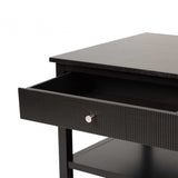 Lindon 2 Drawer Coffee Table Black - KD includes 2 sets of Handle in Nickel and Gold
