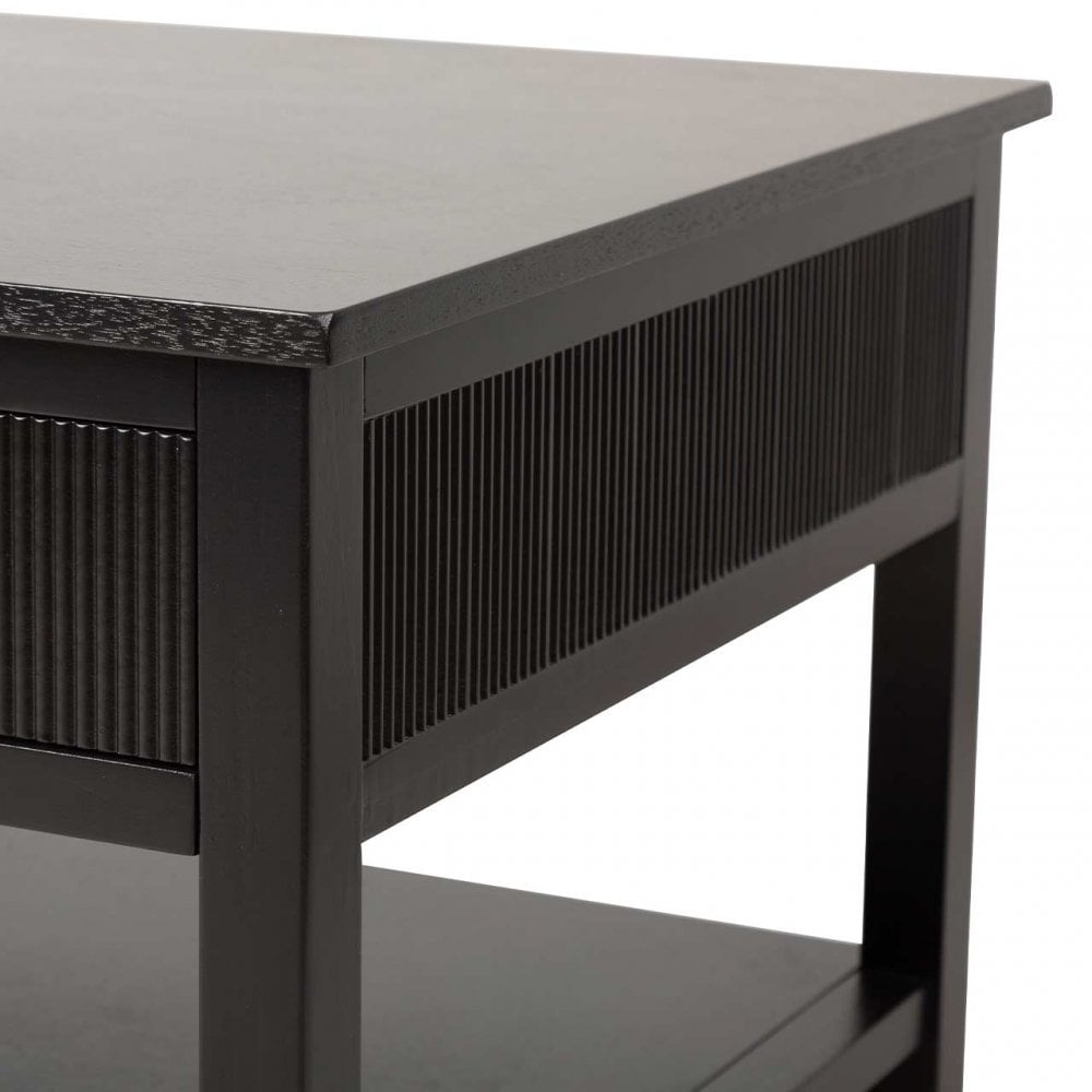 Lindon 2 Drawer Coffee Table Black - KD includes 2 sets of Handle in Nickel and Gold