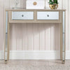 Vista 2 Drawer Dark Champagne Wood Console Table