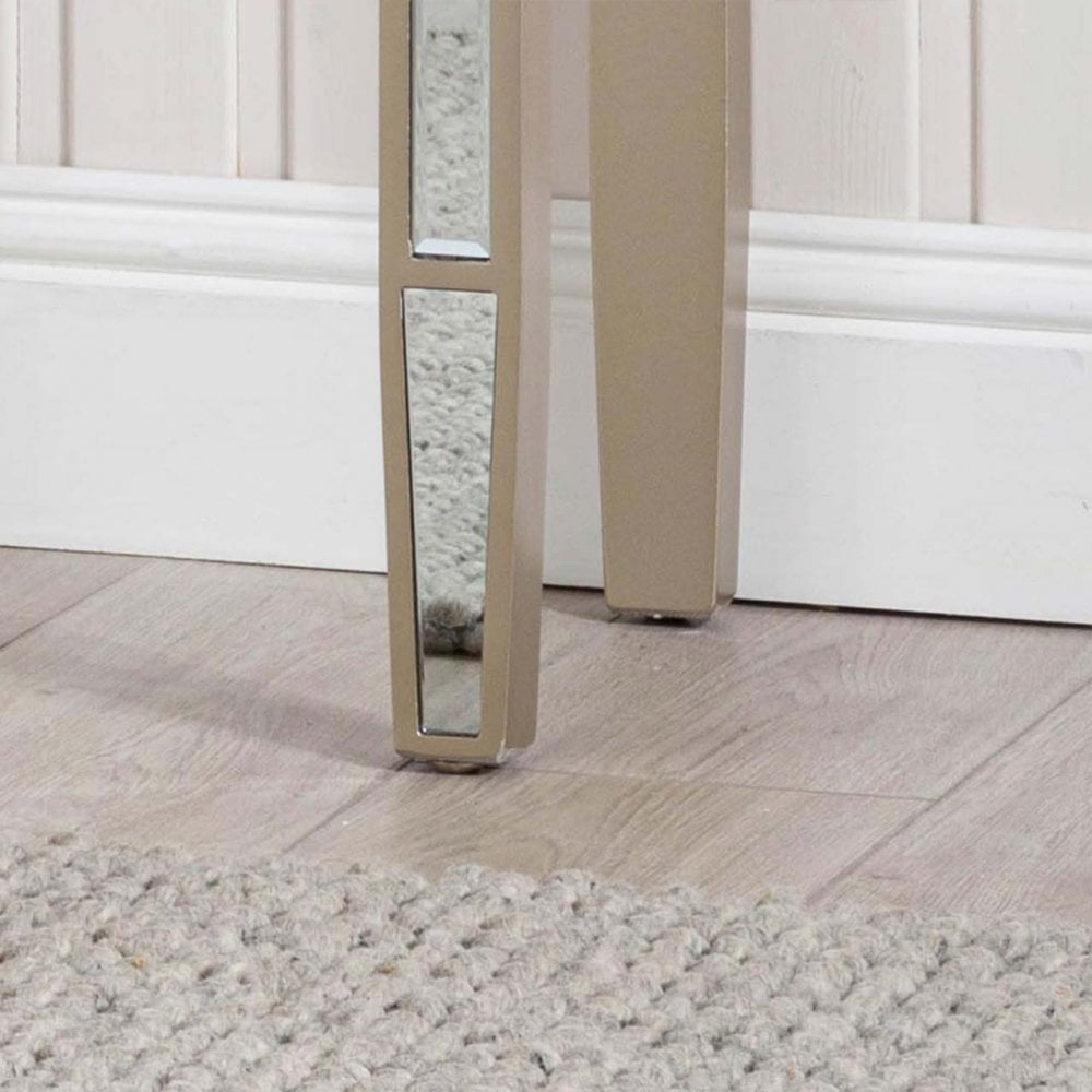 Vista 2 Drawer Dark Champagne Wood Console Table